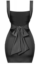 Load image into Gallery viewer, Dallas Side Slit Dress (Black)