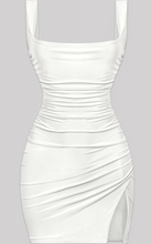 Load image into Gallery viewer, Dallas Side Slit Dress (White)