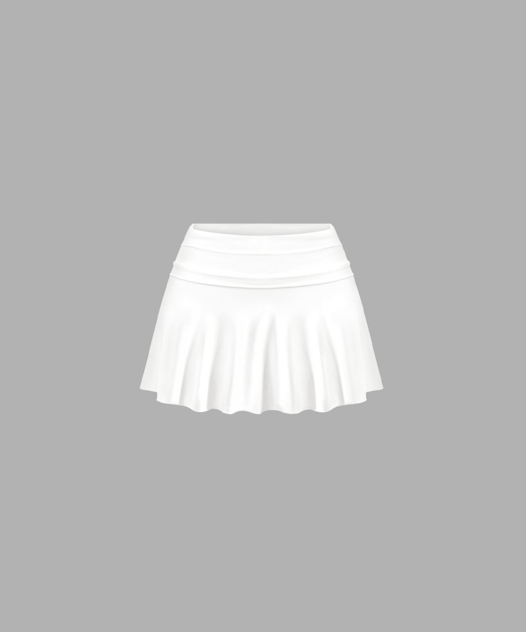 Lucy Tennis Mini Skirt (White)