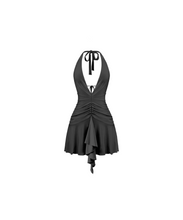 Load image into Gallery viewer, Myra Halter Mini Dress (Black)