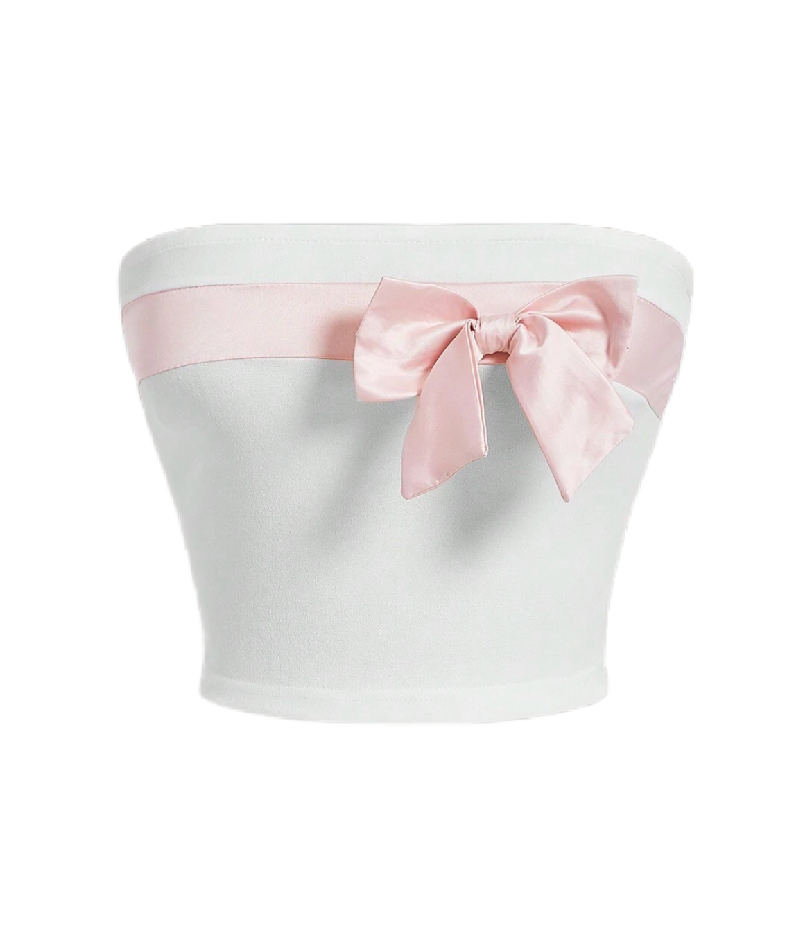 Reign Bow Tube Top (White)