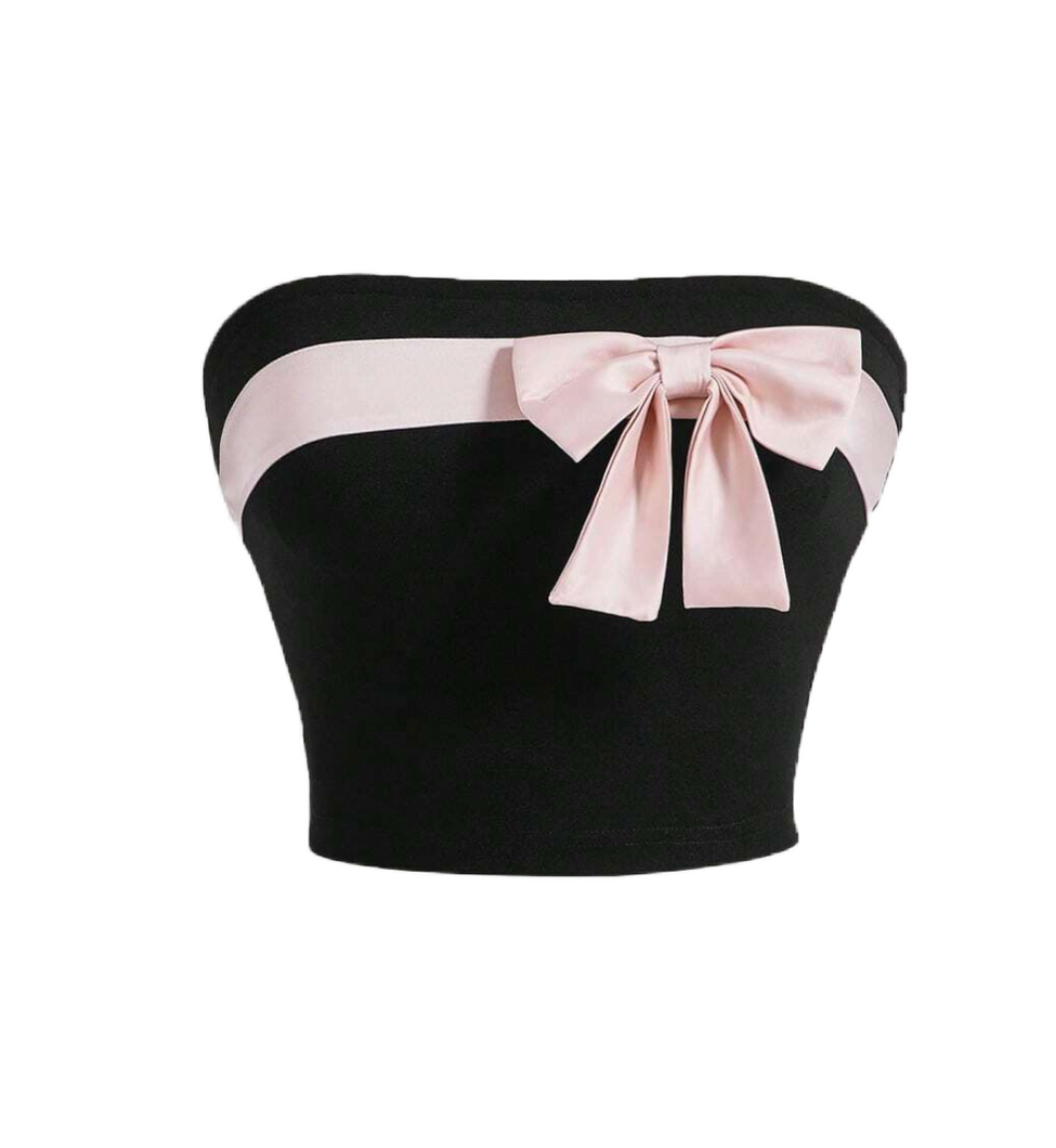 Reign Bow Tube Top (Black)