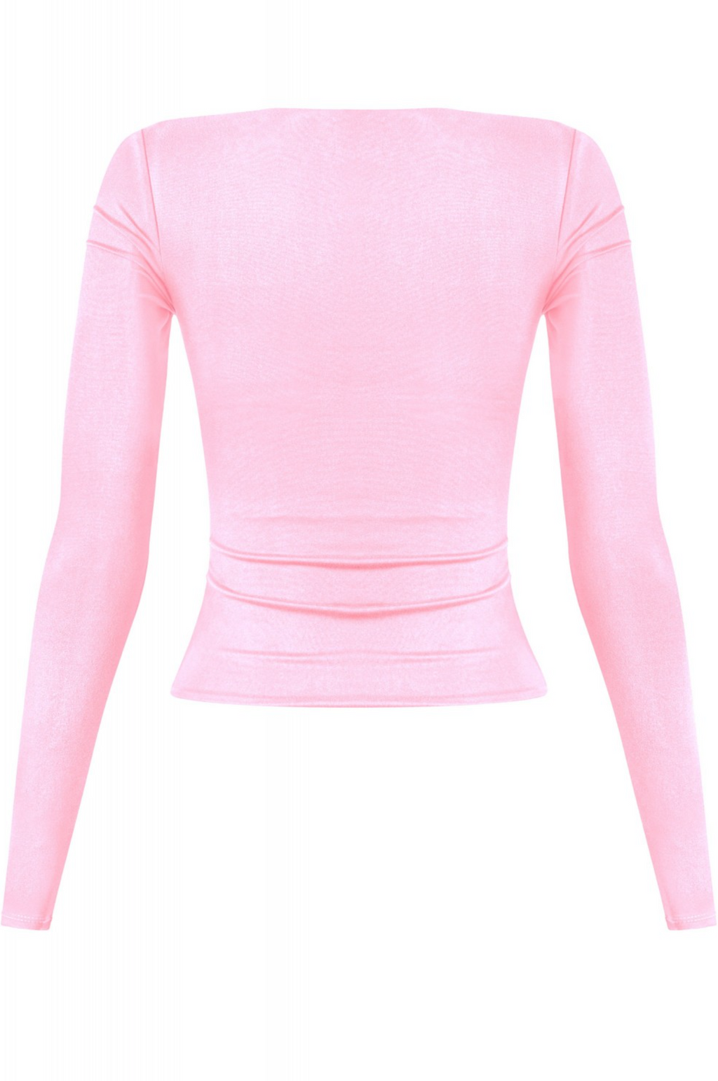 新品　エストレジャ　Layered long sleeve tops ピンク Hot Pink Long Sleeve Sheer Panel Top - Yada Top | Marcella