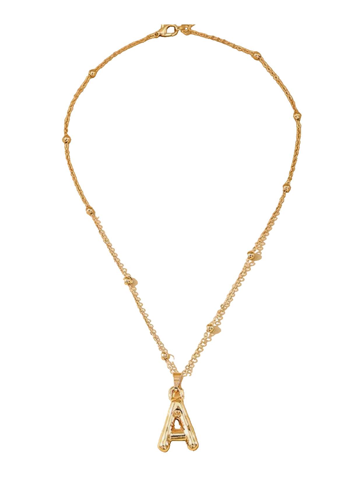 Letter Pearl Necklace (2 Colors)