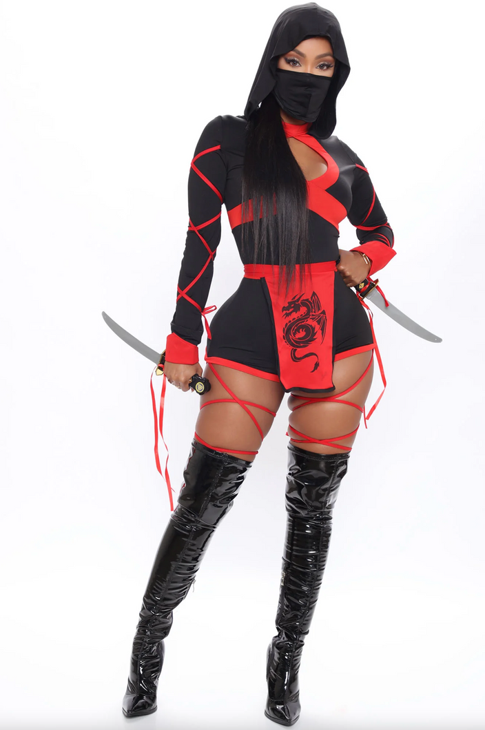 Dragon Ninja Costume (Black/Red)