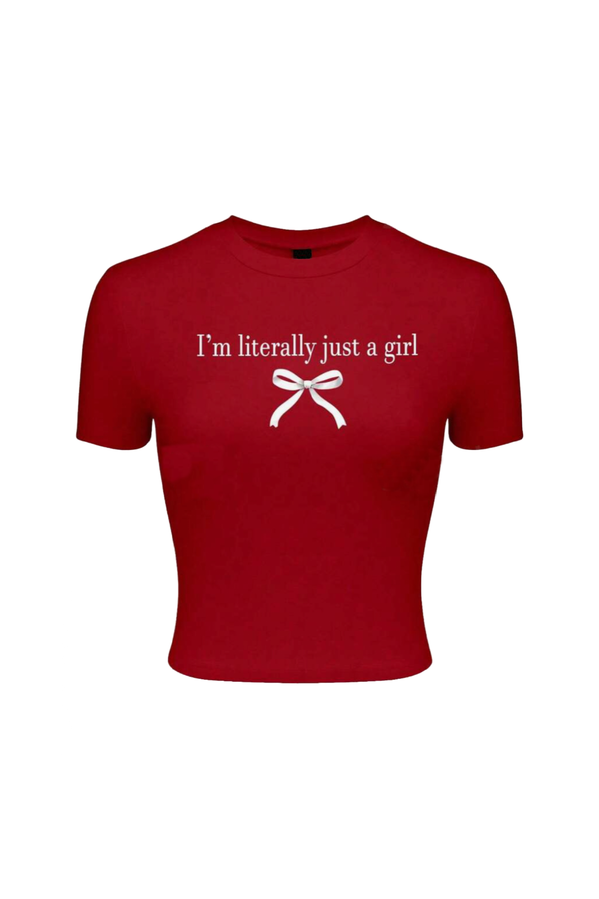 Just A Girl Bow Top (Red)