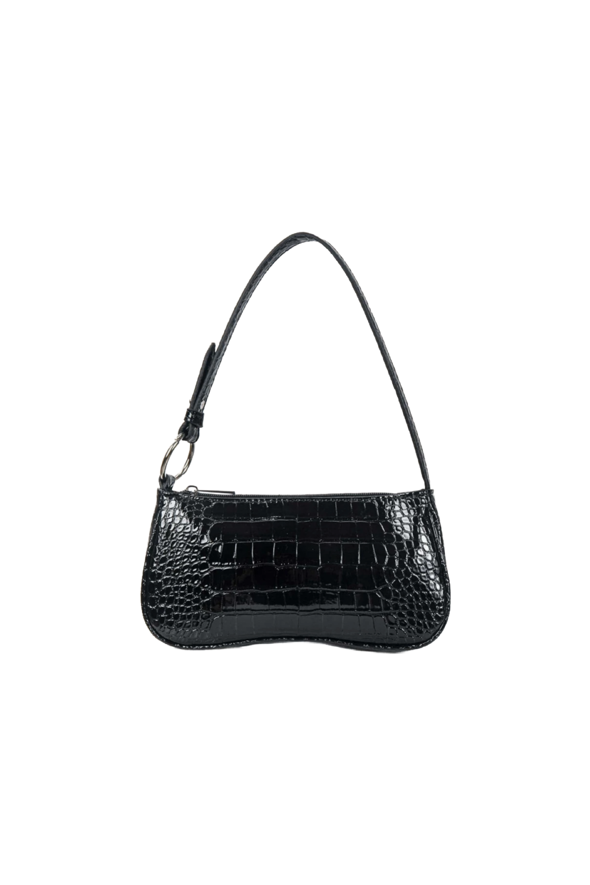 Ringer Croc Bag (Black)