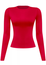 Load image into Gallery viewer, Cara Long Sleeve Top (Red)