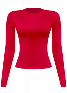 Cara Long Sleeve Top (Red)