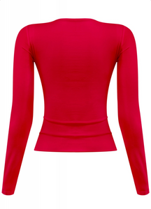 Cara Long Sleeve Top (Red)