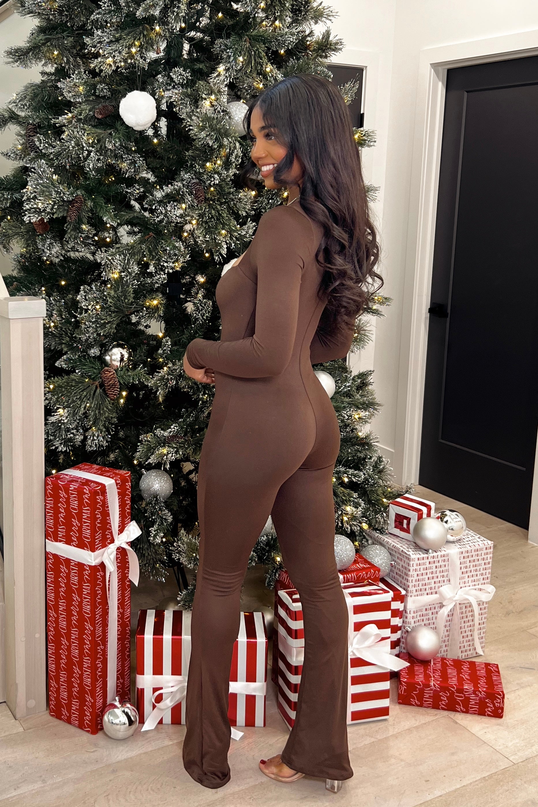 Ella Comfort Jumpsuit (Brown)