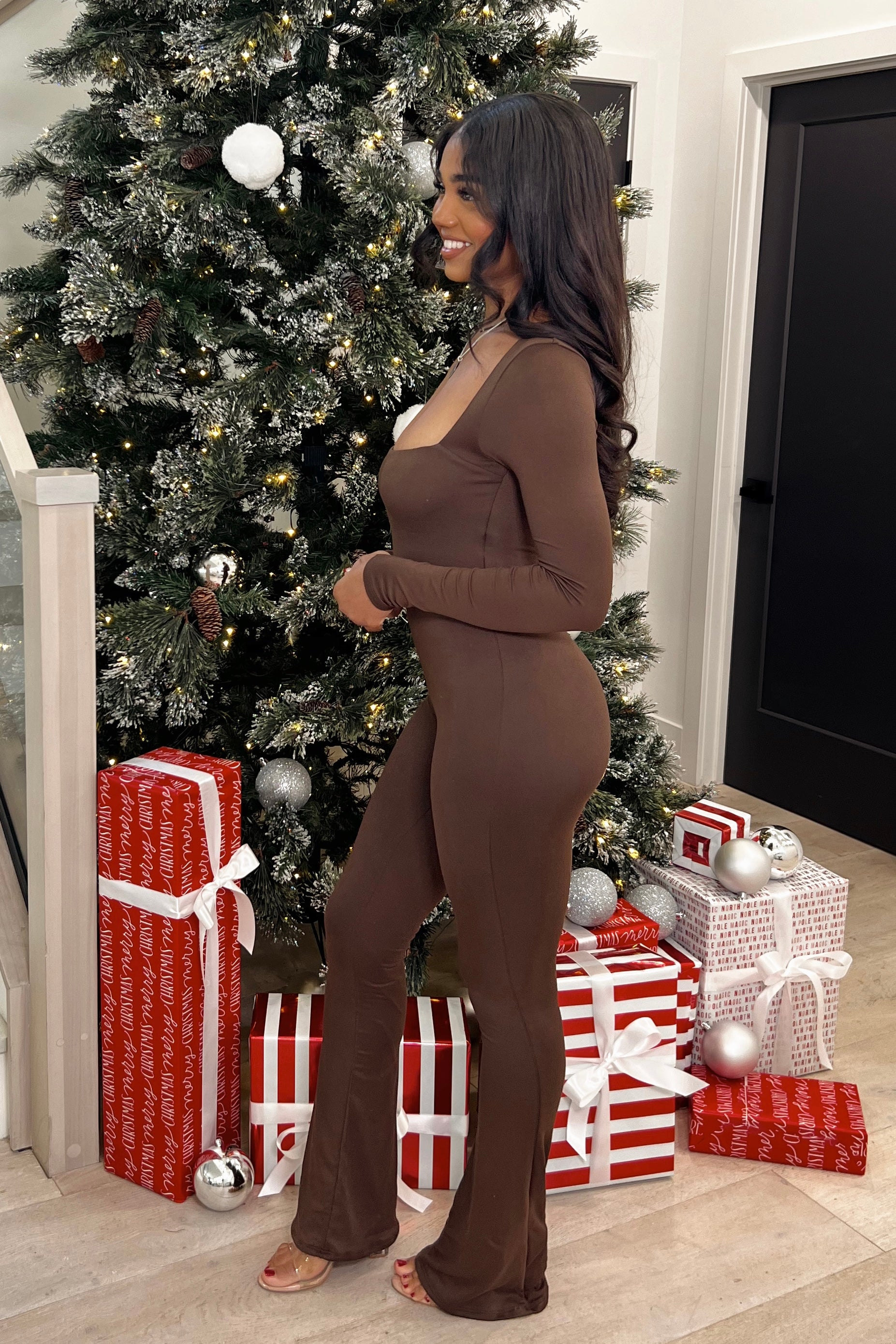 Ella Comfort Jumpsuit (Brown)
