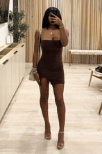Load image into Gallery viewer, Abba Mini Tube Dress (Chocolate Brown)
