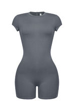 Load image into Gallery viewer, Ronny Round Neck Romper (Charcoal Grey)
