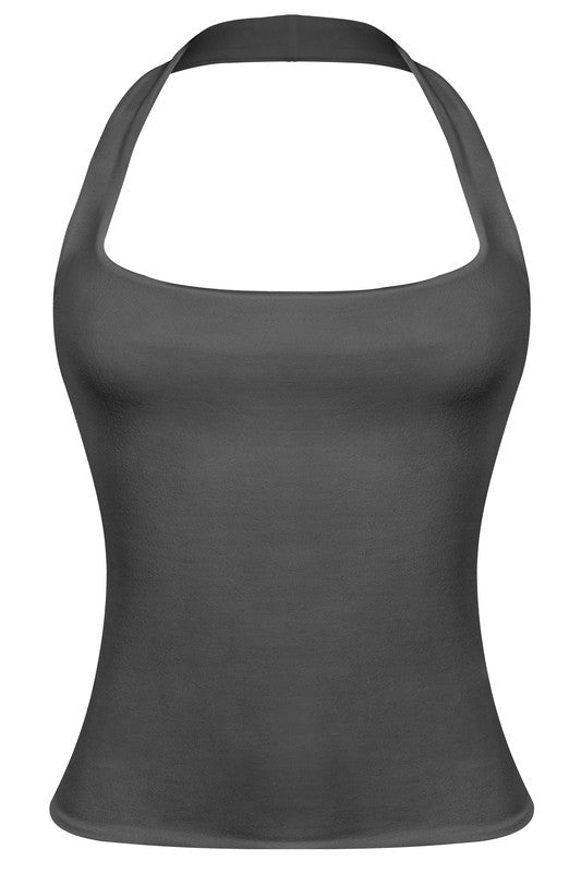 Beverly Halter Top (Black)