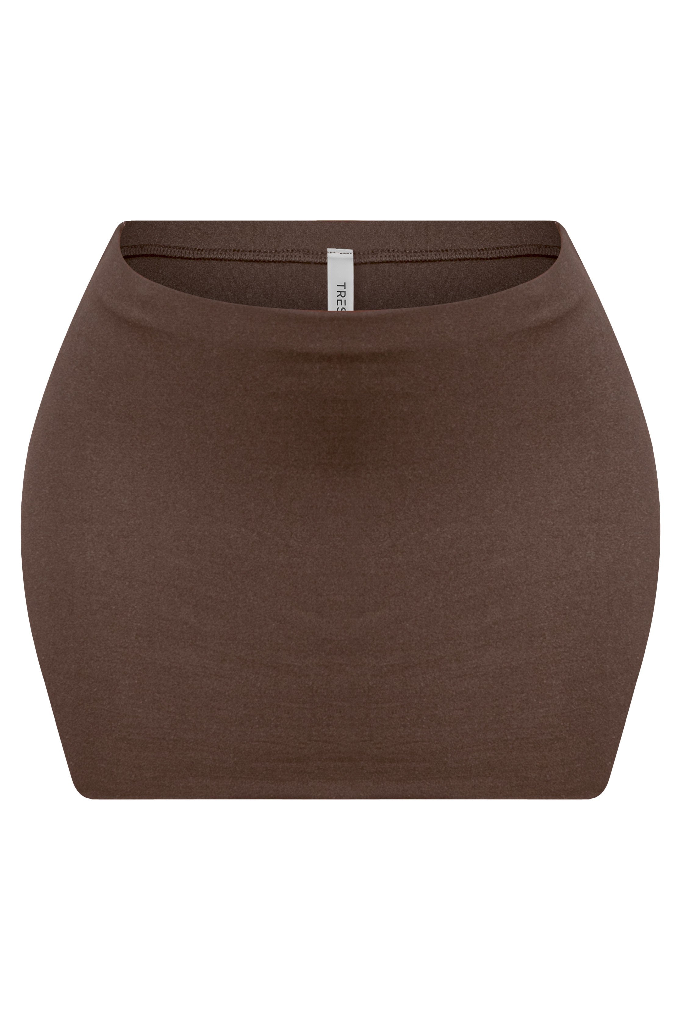 Miko Micro Mini Skirt (Chocolate Brown)