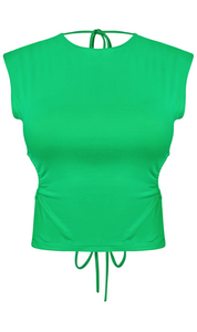 Lucy Open Back Top (Kelly Green)