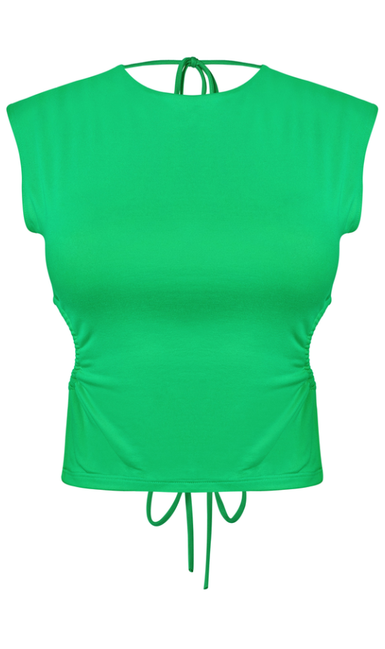 Lucy Open Back Top (Kelly Green)