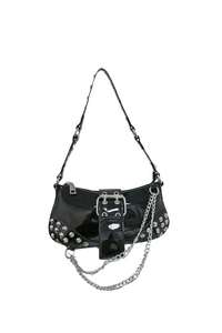 Nyx Studded Shoulder Bag (Black)