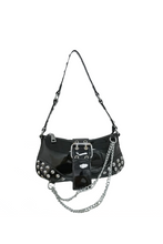 Load image into Gallery viewer, Nyx Studded Shoulder Bag (Black)