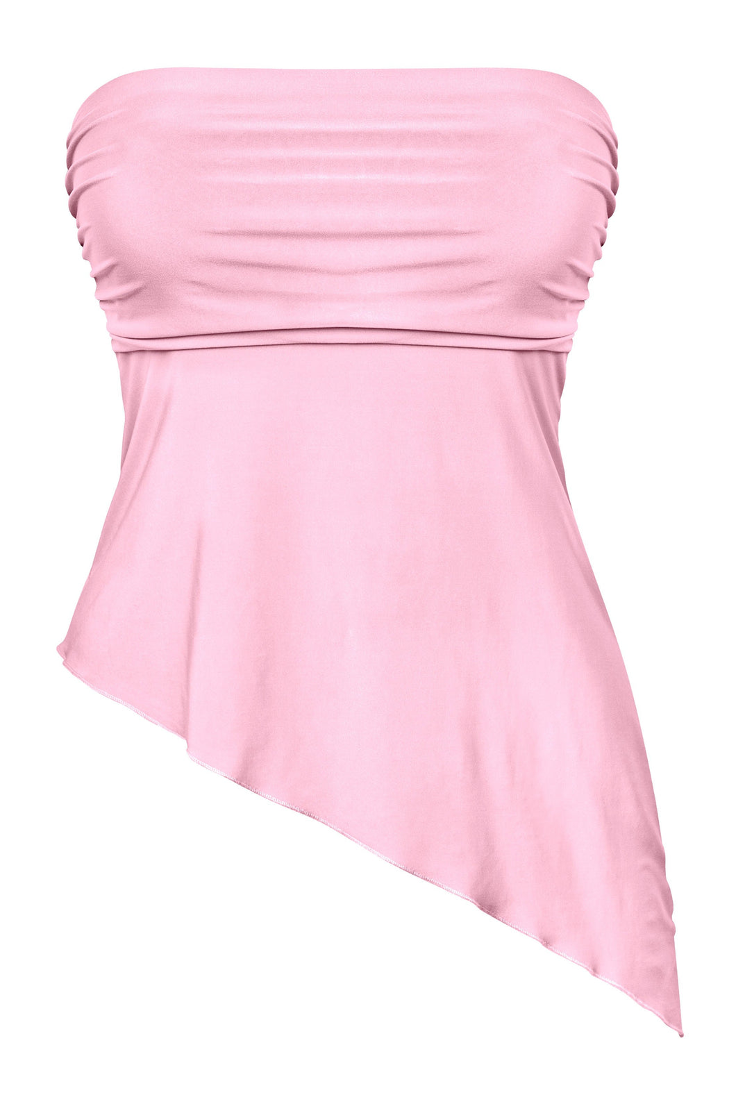 Yareli Asymmetric Tube Top (Pink)