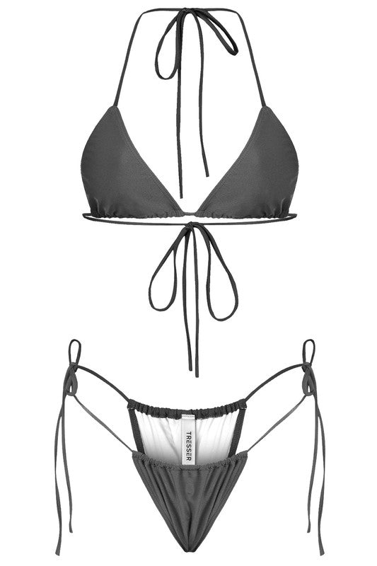 Stella Glitter Bikini Set (Black)