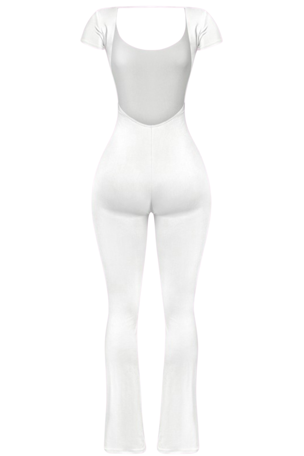 Lorna Short Sleeve Jumpsuit (Off White)