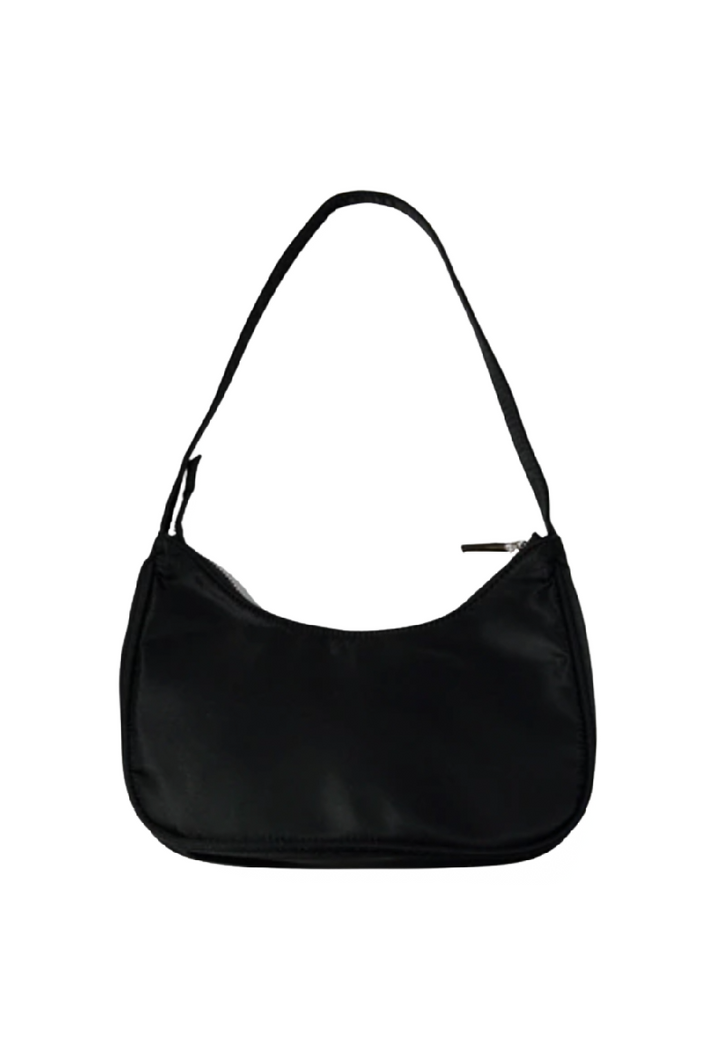 Emery Nylon Shoulder Bag (Black)