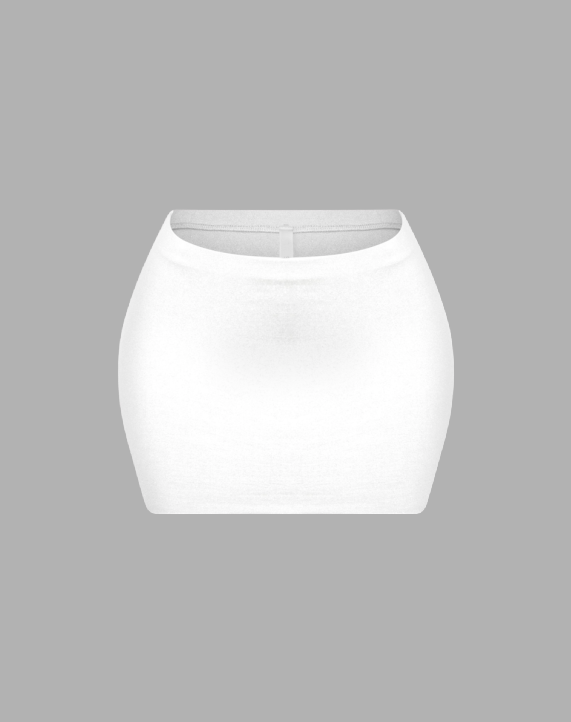 Miko Micro Mini Skirt (White)