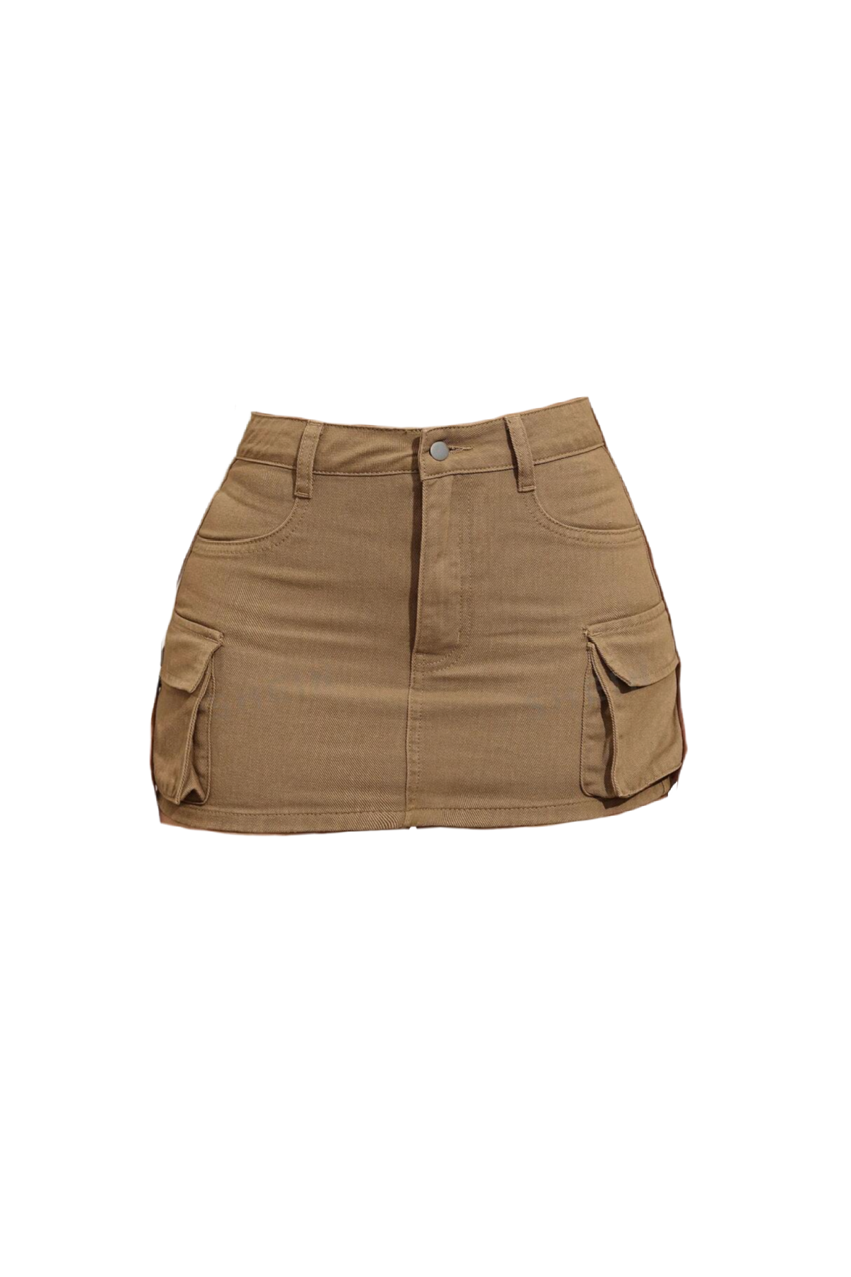 Raisa Cargo Mini Skirt (Dark Khaki)