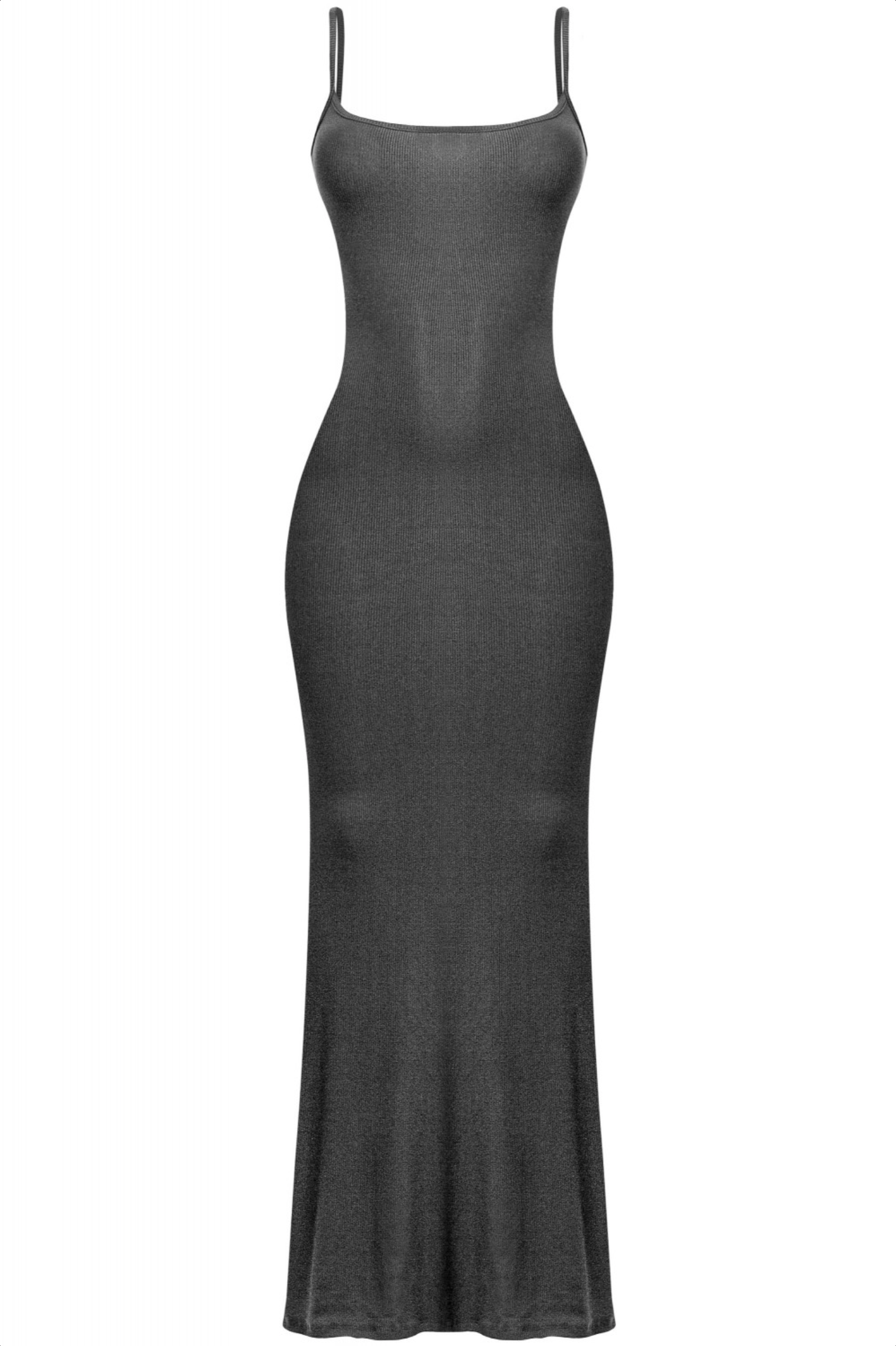 Meli Ribbed Maxi Dress (Black)