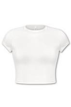 Load image into Gallery viewer, Cass Super Soft Crop Top (White)