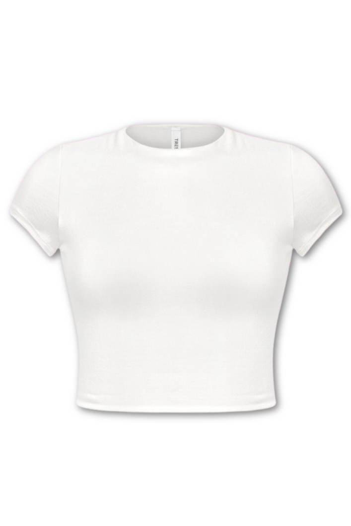 Cass Super Soft Crop Top (White)