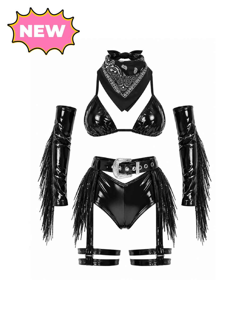 South Side Cowgirl Costume (Black)