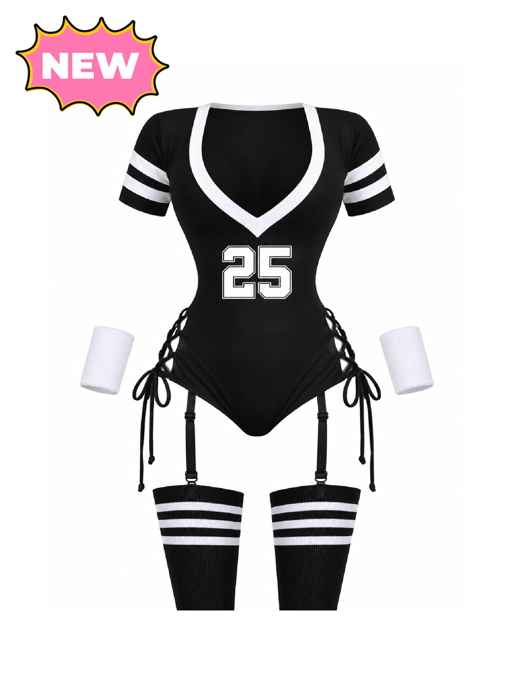 Football Player Costume (Black)