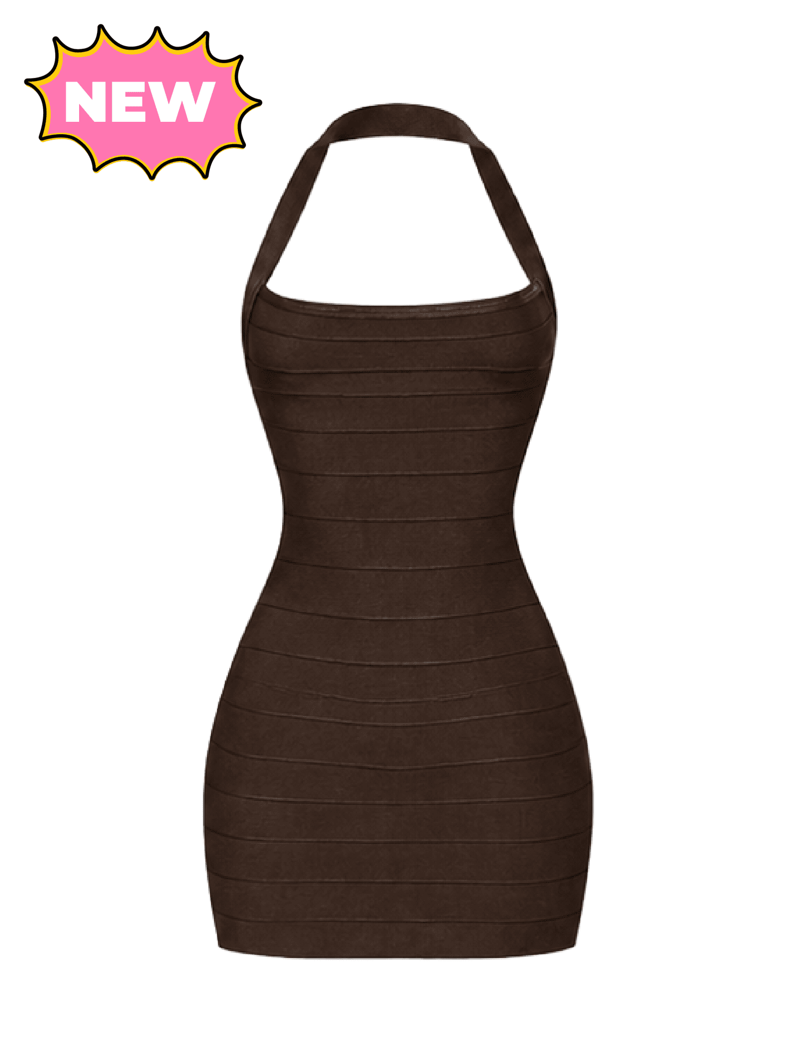 Cierra Bandage Dress (Brown)