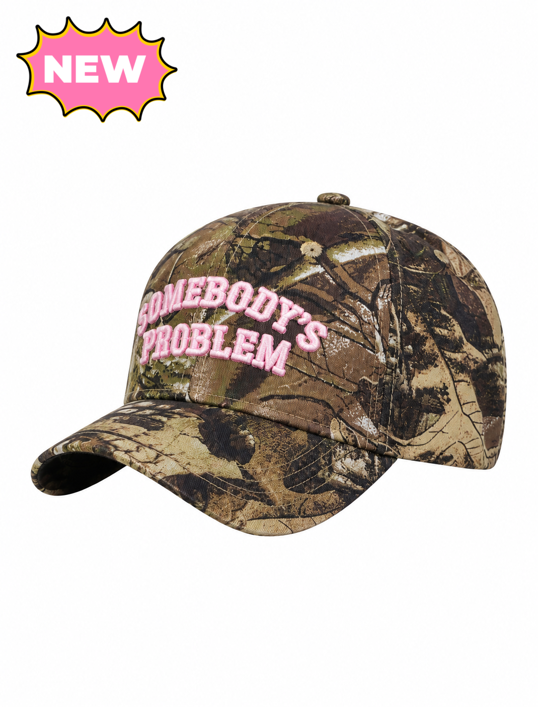 Somebodys Problem Hat (Camo/Pink)
