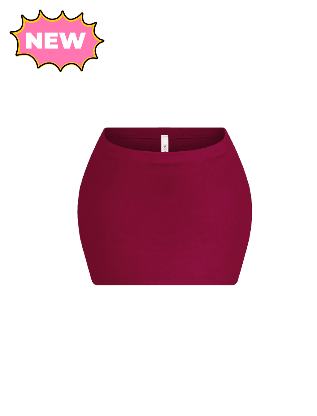 Miko Micro Mini Skirt (Burgundy Red)