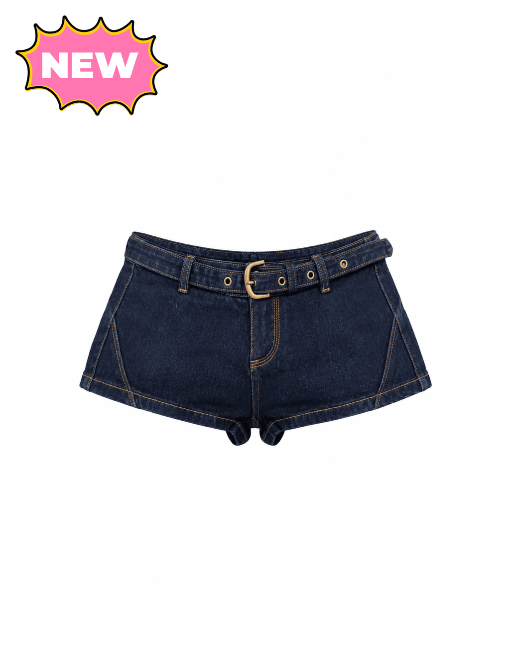 Reverie Denim Shorts (Dark Blue Denim)