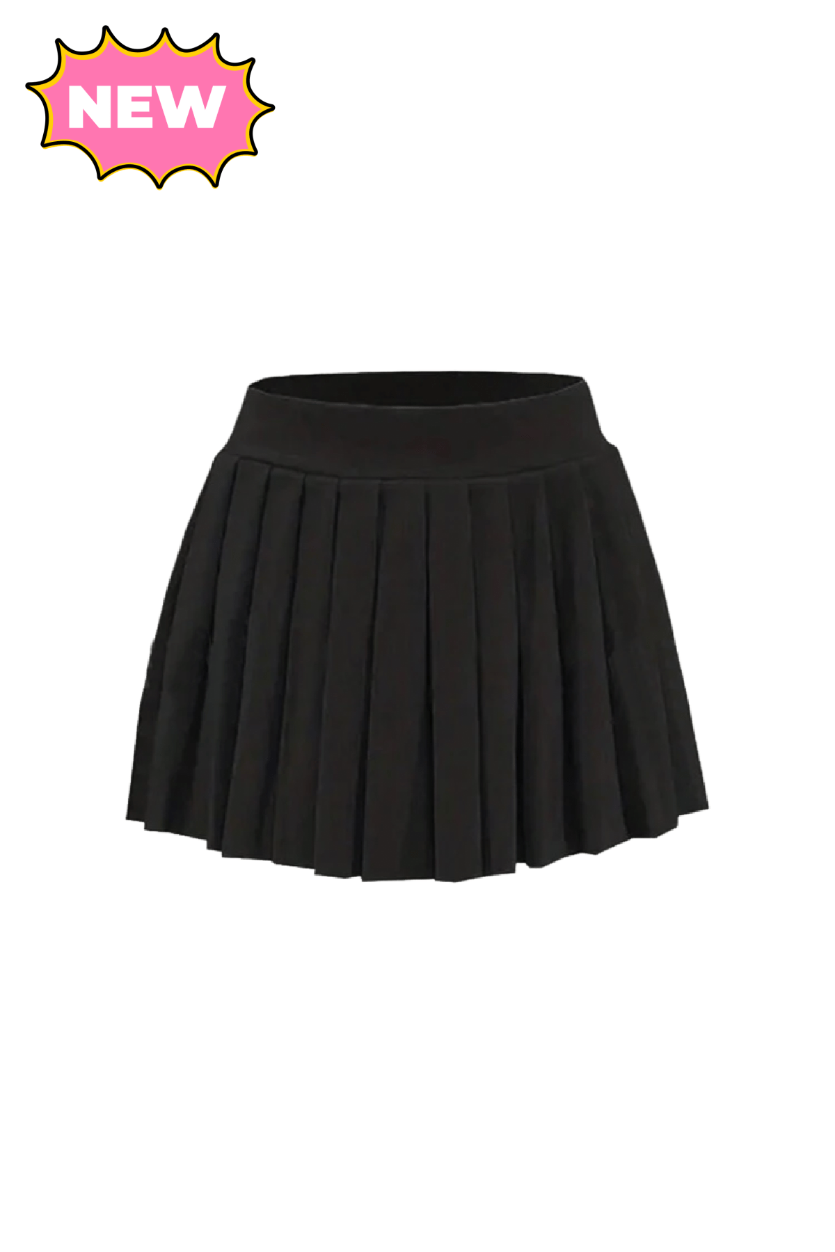 Beverly Pleated Skirt (Black)