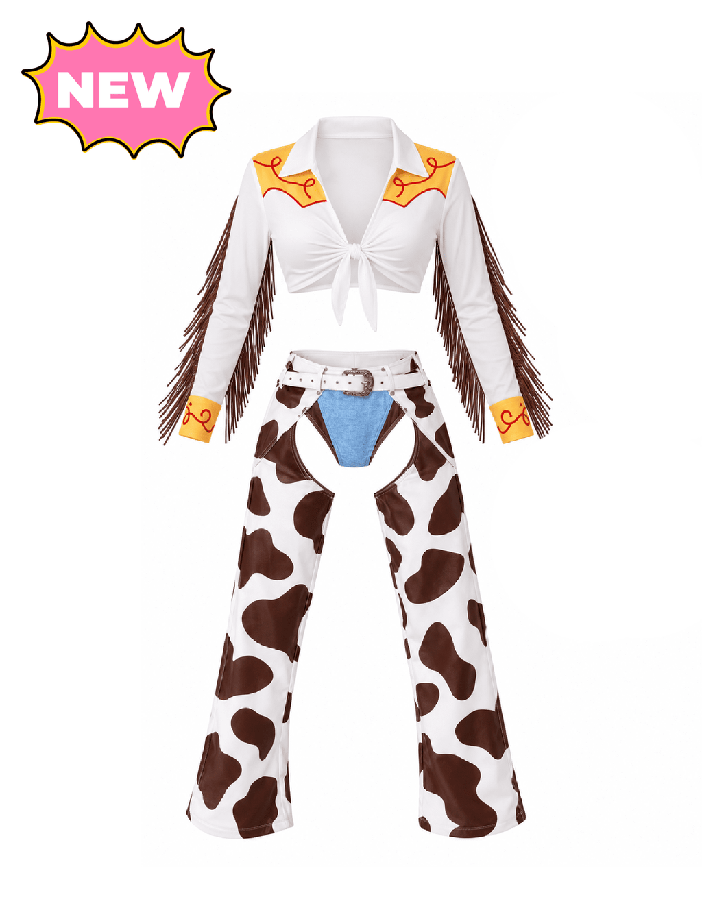 Jessie Cowgirl Costume (White Multi)