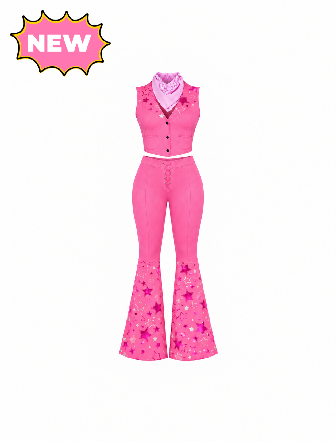 Barbie Western Costume (Fushcia Pink)