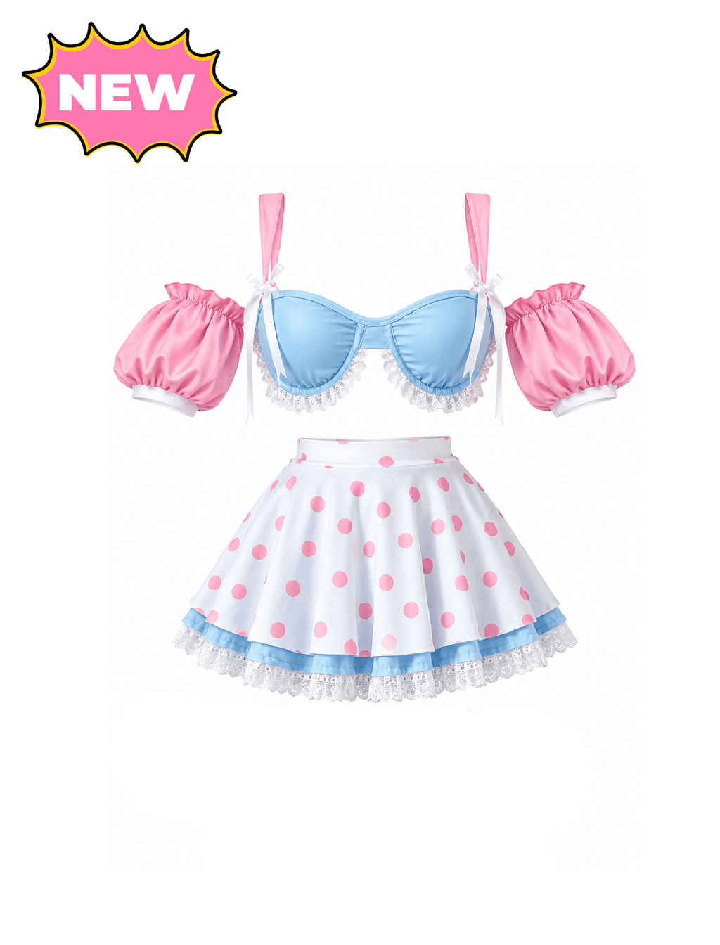 Peep This Shepherds Costume (Blue/Pink)