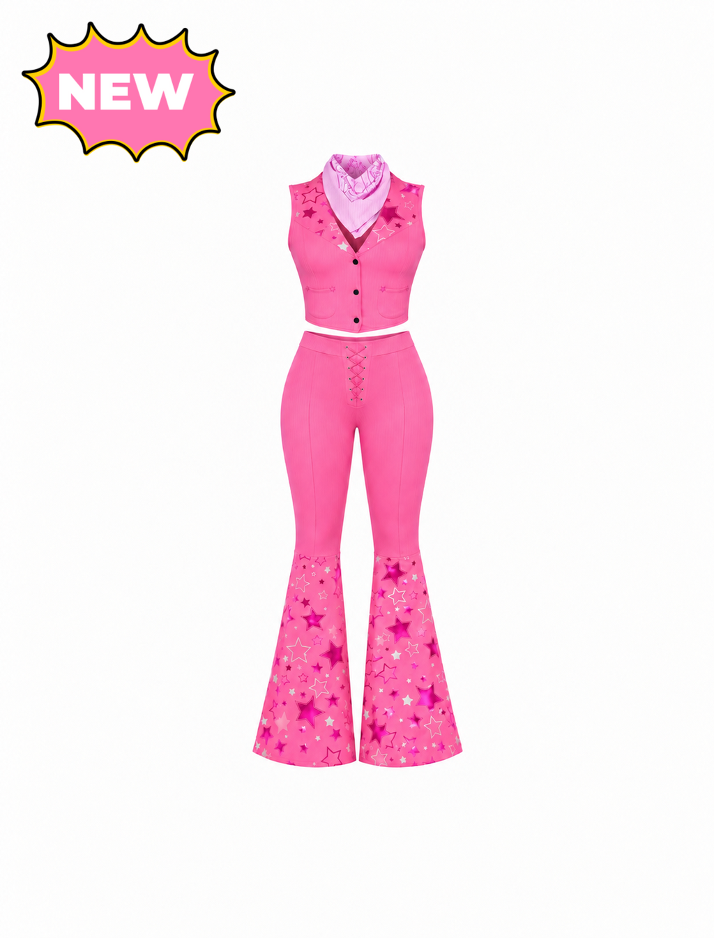 Barbie Western Costume (Fushcia Pink)