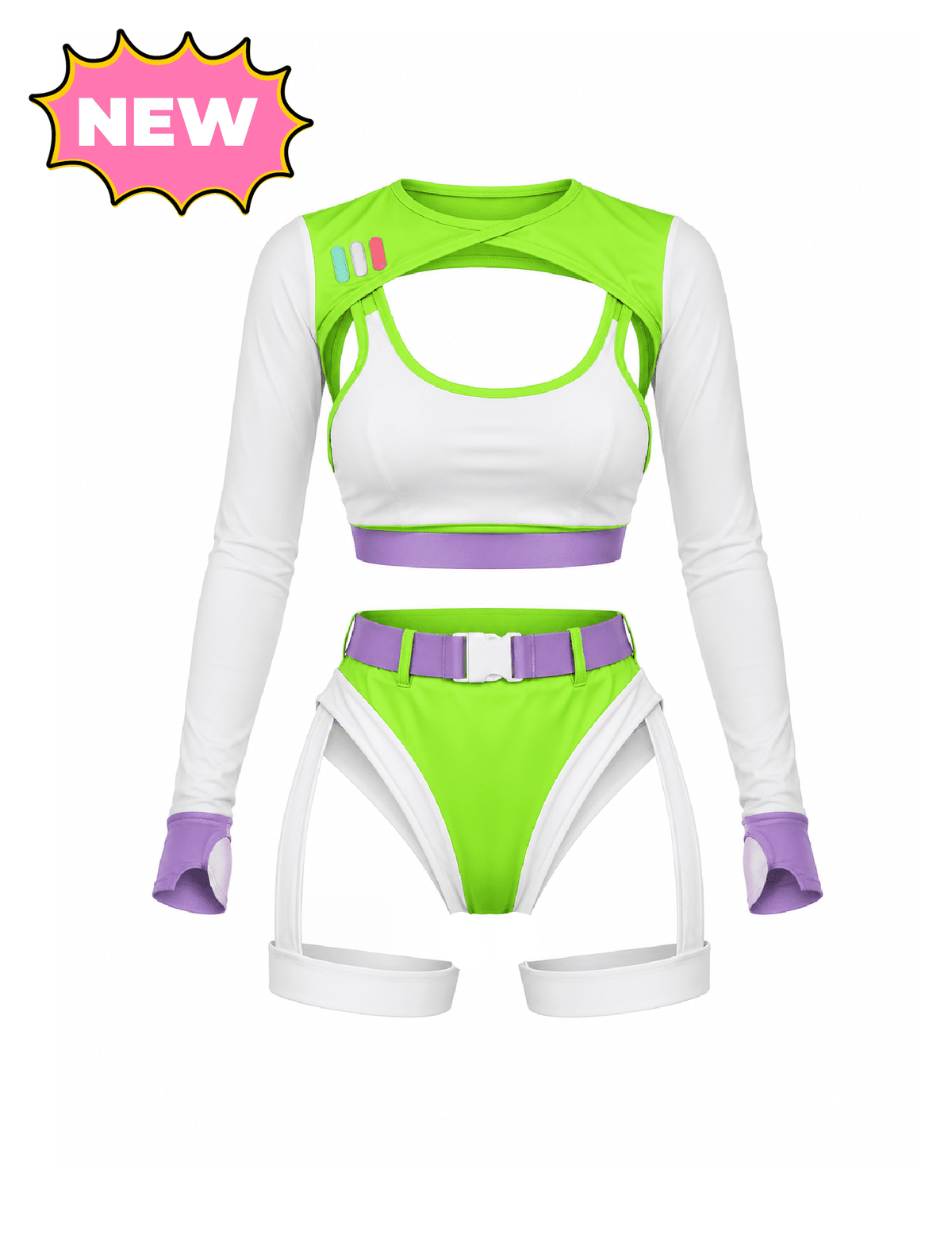 Buzz Lightyear Costume (White Multi)