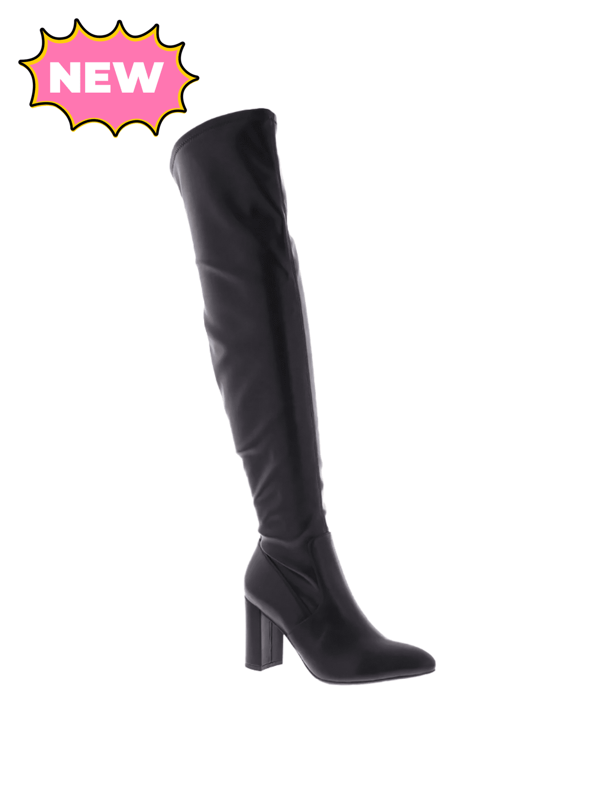 Gelsey Thigh High Boots (Black)