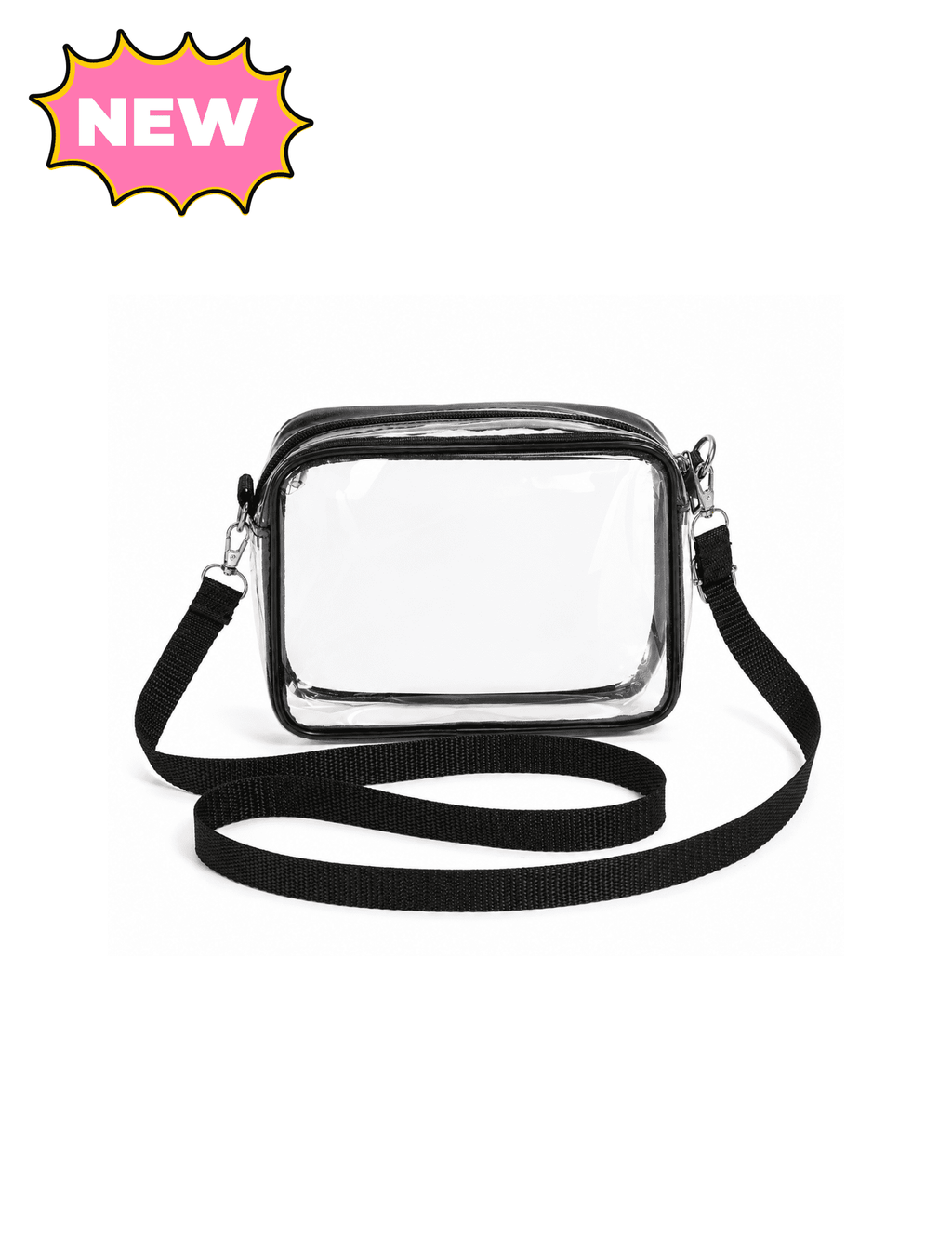 Raiders Clear Cross Body Bag (Black)