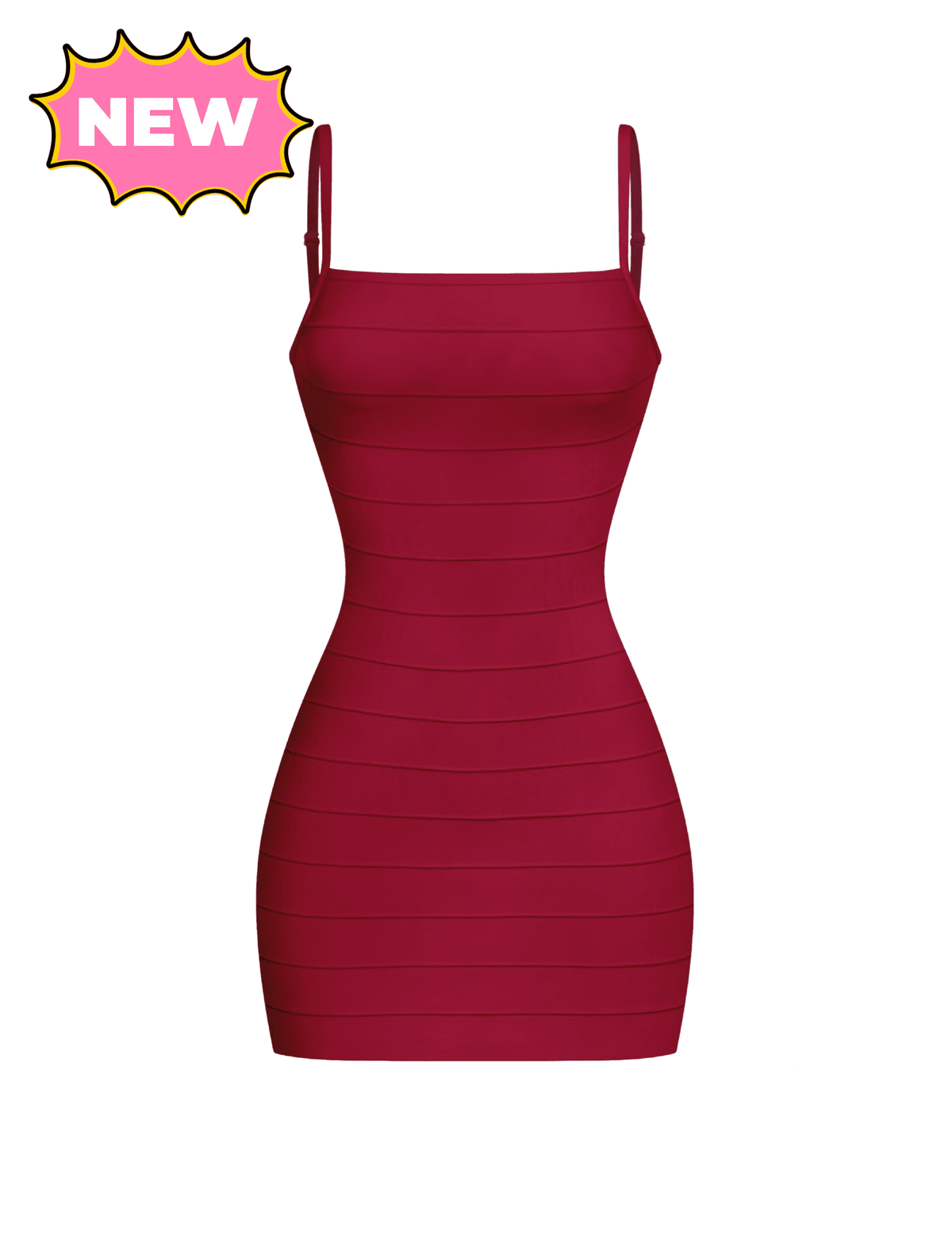 Violetta Bandage Mini Dress (Burgundy)
