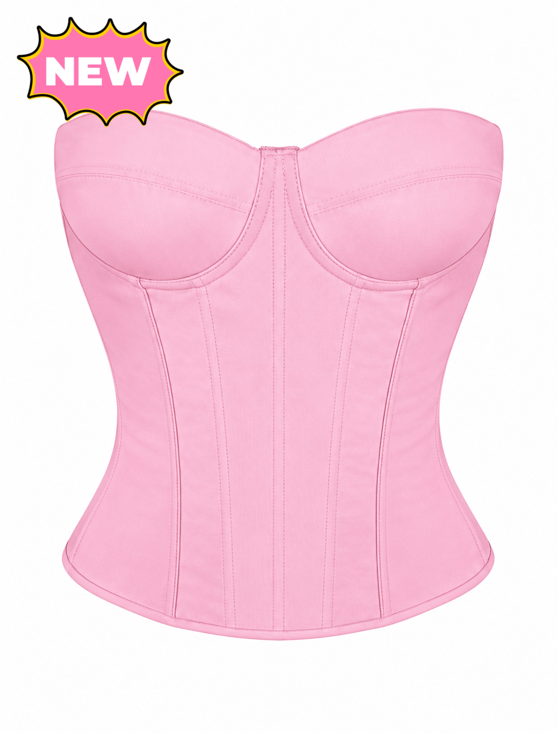 Maple Mesh Corset Top (Baby Pink)