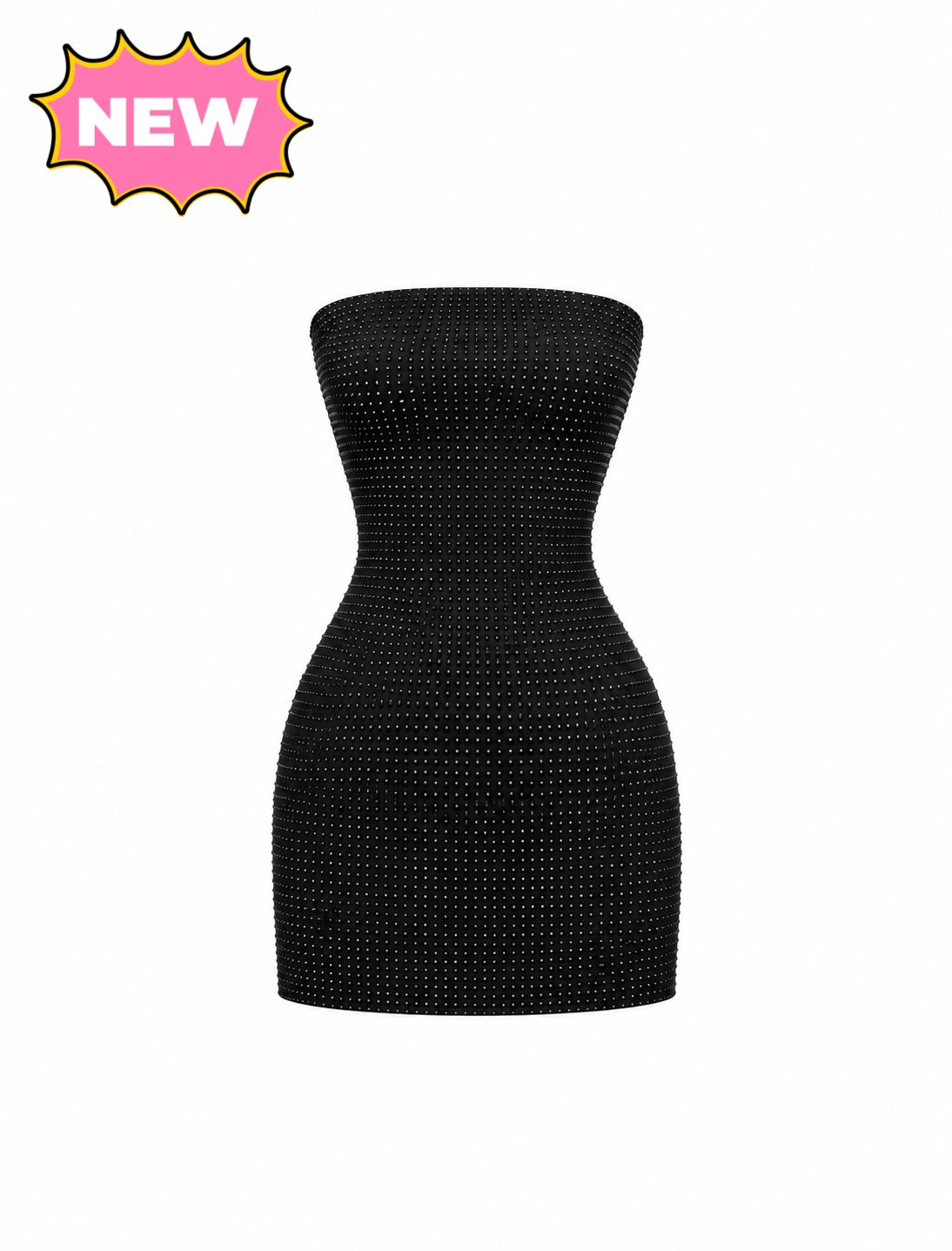 Nimara Tube Mini Dress ( Black)